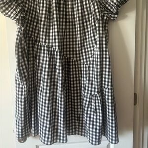 Black n white mid length dress by who what wear 1x